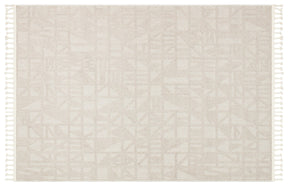 Covor 514SRZ2107, 80x150 cm, forma dreptunghiulara, material tesut, bej