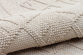Covor 514SRZ2107, 80x150 cm, forma dreptunghiulara, material tesut, bej