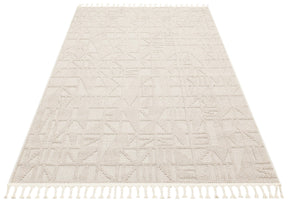 Covor 514SRZ2107, 80x150 cm, forma dreptunghiulara, material tesut, bej