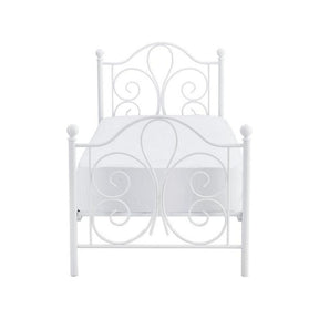 Pat PANAMA 90, alb, cadru metalic, 94x209x93 cm