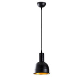 Lustra BERCESTE, negru, metal, 17x38-118 cm