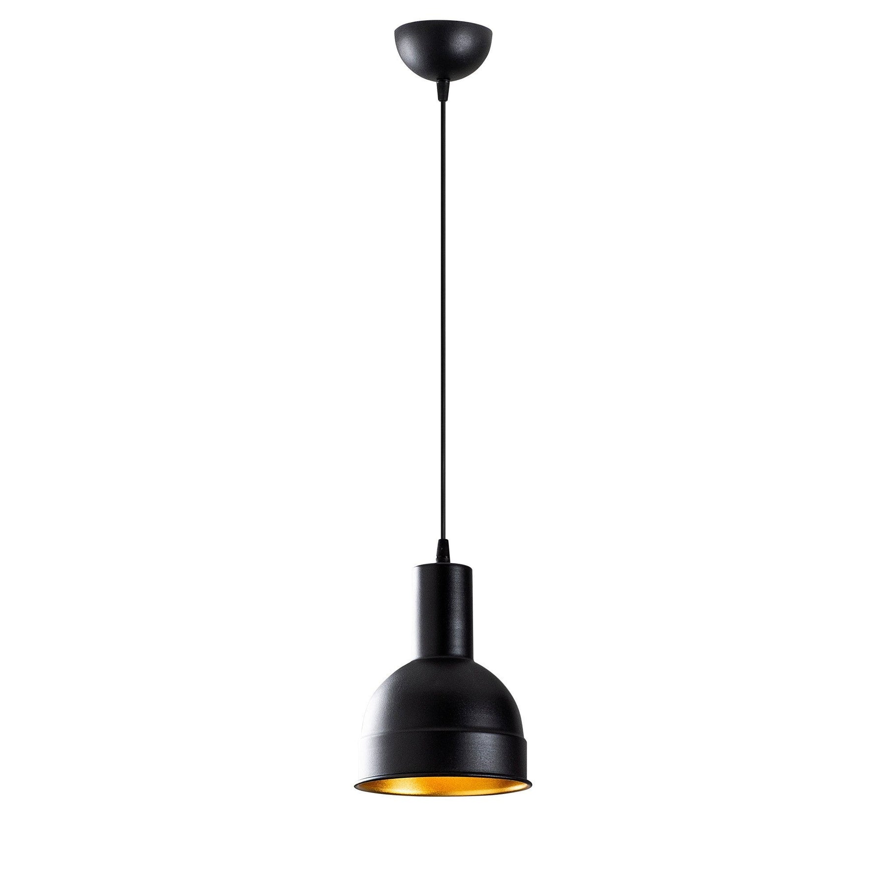 Lustra BERCESTE, negru, metal, 17x38-118 cm