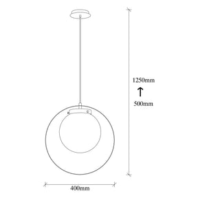 Lustra Tan - NT - 101, auriu, metal/sticla, 40x125 cm