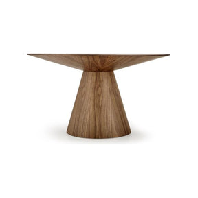 Masa rotunda HENDERSON, nuc,  furnir natural, 138x78 cm