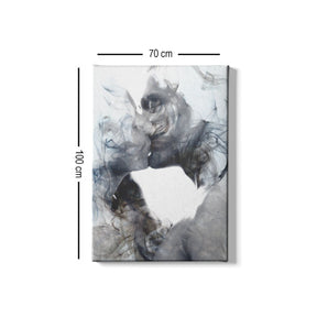 Tablou 529TCR1593, alb, lemn, 70x100 cm