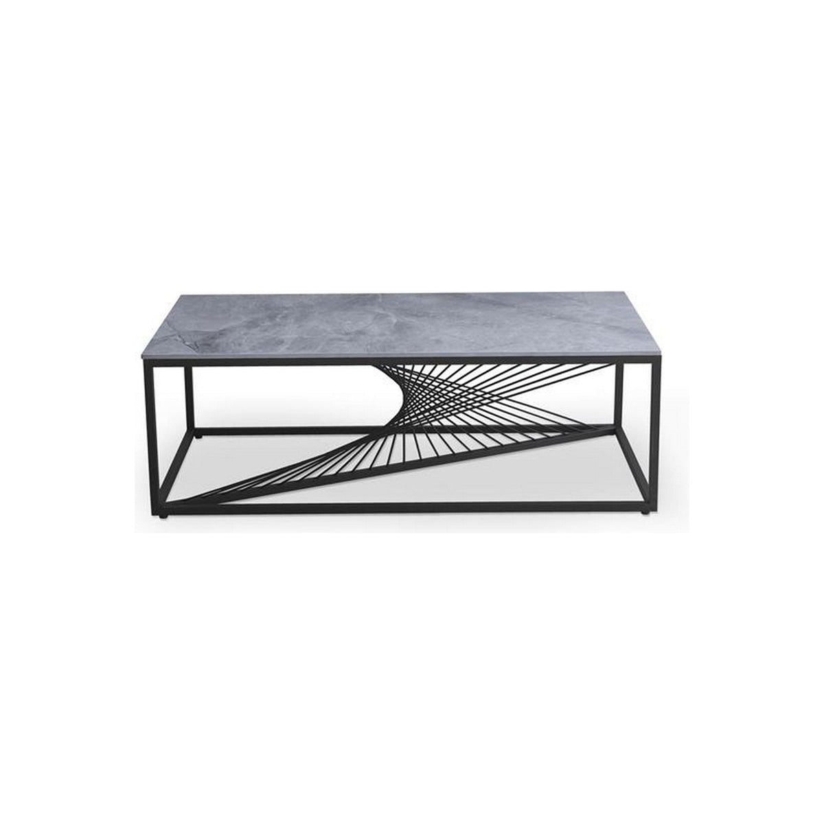 Masuta de cafea INFINITY 2, gri/negru, 160x60x45 cm