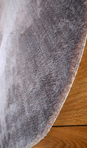 Covor TAVSAN, 120x180 cm, forma ovala, poliester, gri