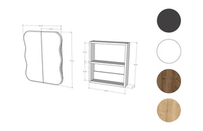 Dulap baie DAY DREAM, nuc, PAL, cu 2 usi, 50x12x45 cm