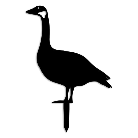 Decoratiune gradina GOOSE 01, negru, metal, 44x49 cm