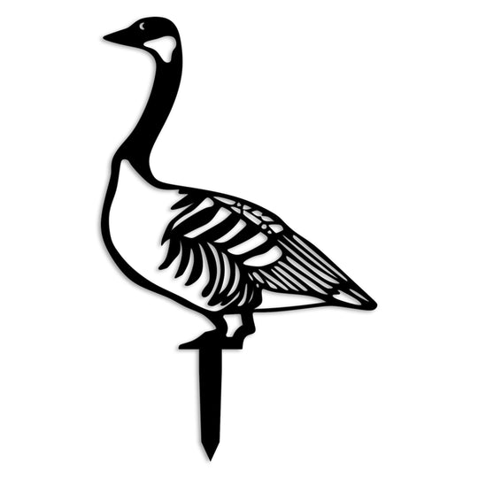Decoratiune gradina GOOSE 03, negru, metal, 37x44 cm