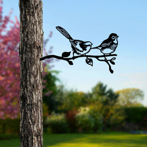 Decoratiune gradina 565TNL1302, negru, metal, 50x26 cm