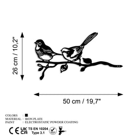 Decoratiune gradina 565TNL1302, negru, metal, 50x26 cm