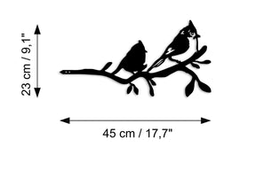 Decoratiune gradina 565TNL1305, negru, metal, 45x23 cm