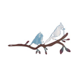 Decoratiune gradina 565TNL1396, maro/albastru, metal, 45x23 cm