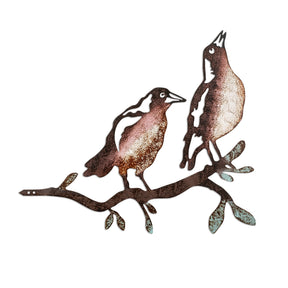 Decoratiune gradina 565TNL1398, maro, metal, 45x39 cm