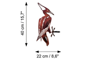 Decoratiune gradina 565TNL1399, maro, metal, 22x40 cm