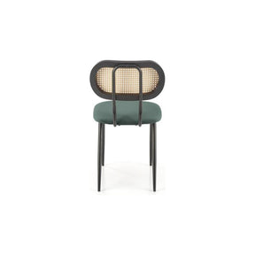 Scaun K503, verde inchis, otel/stofa catifelata, 53x60x84 cm