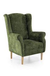 Fotoliu HERMES, stofa verde olive - Markos 14/12, 80x80x110 cm