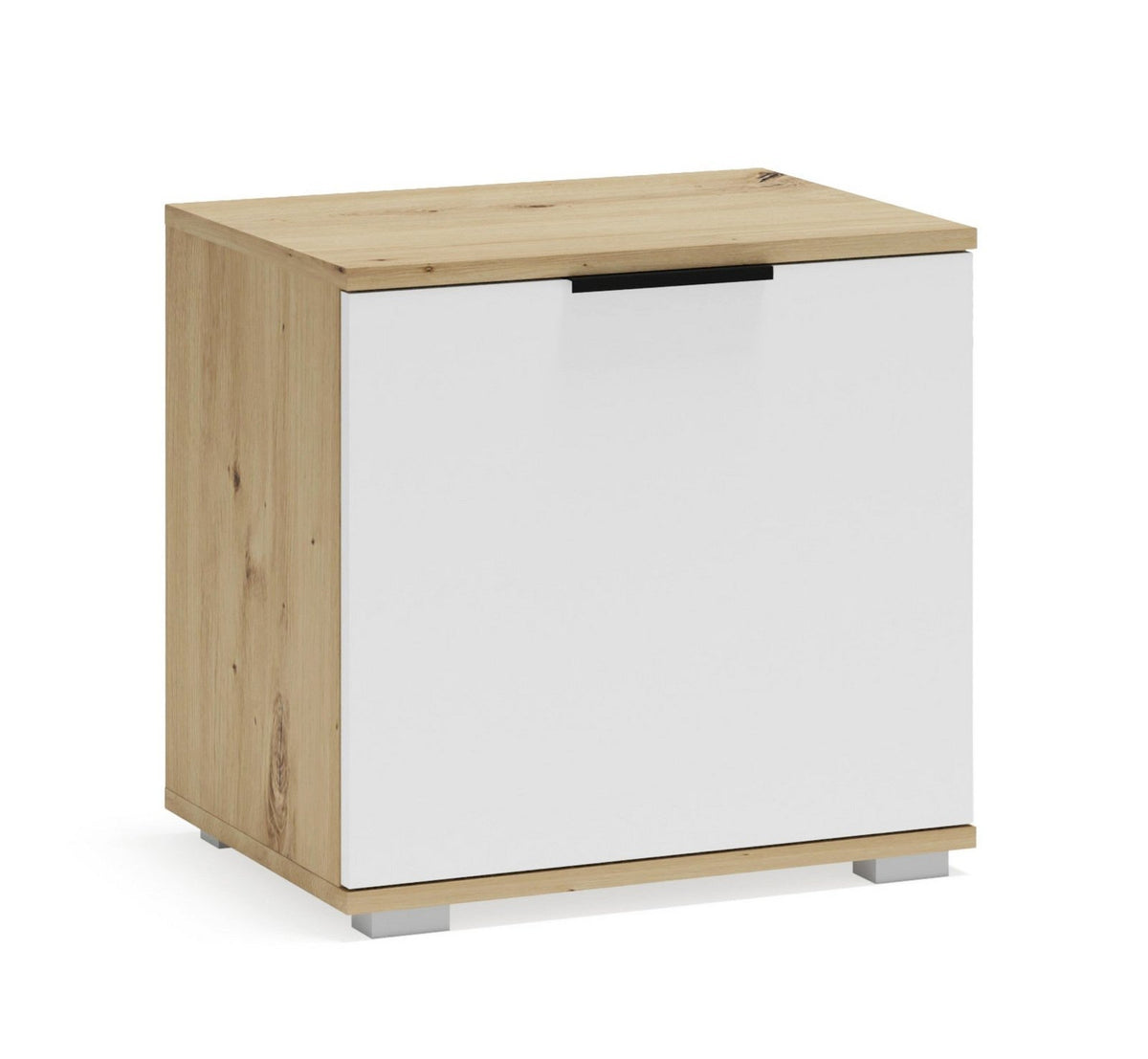 Pantofar CLIF ST-50, stejar artisan/alb, PAL laminat, 50x38x48 cm
