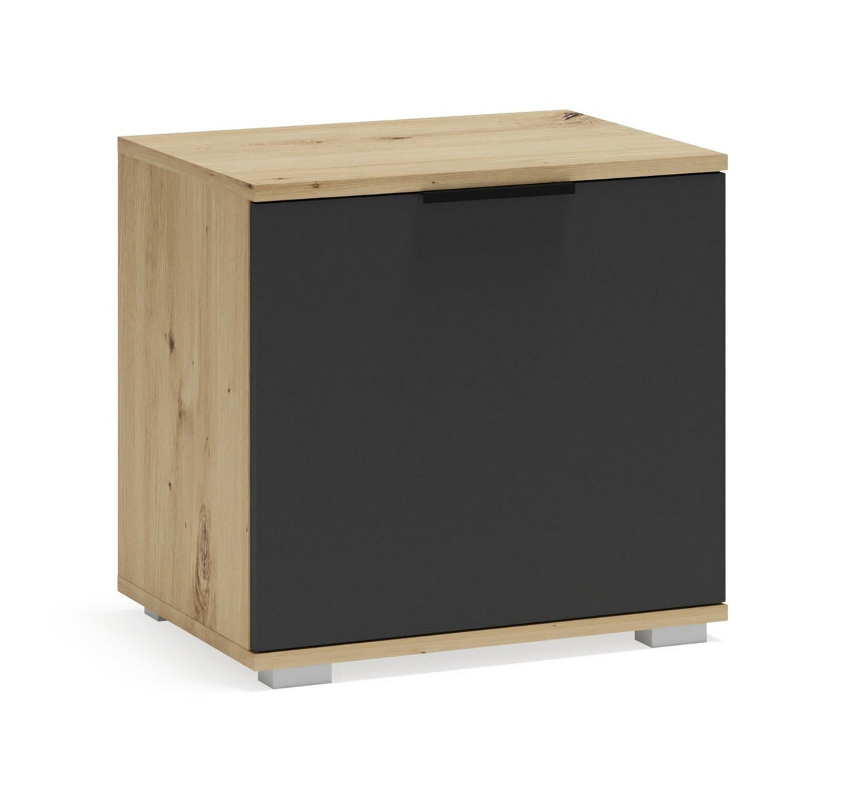 Pantofar CLIF ST-50, stejar artisan/gri antracit, PAL laminat, 50x38x48 cm