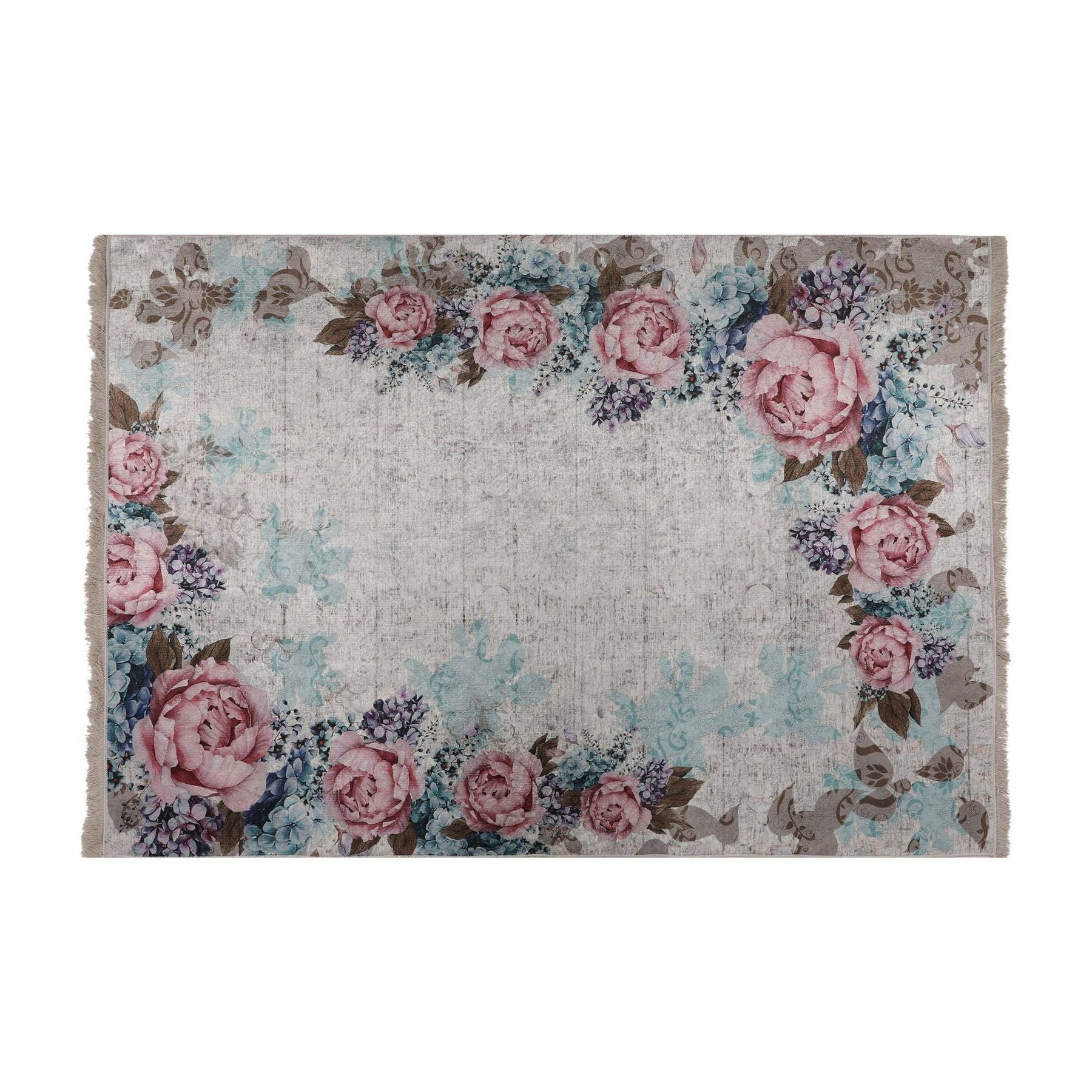 Covor, tesatura de catifea/bumbac, multicolor, 160×230 cm