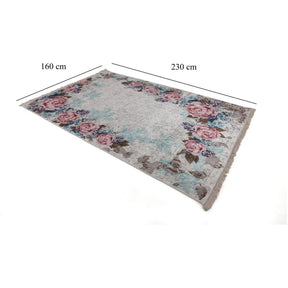 Covor, tesatura de catifea/bumbac, multicolor, 160×230 cm