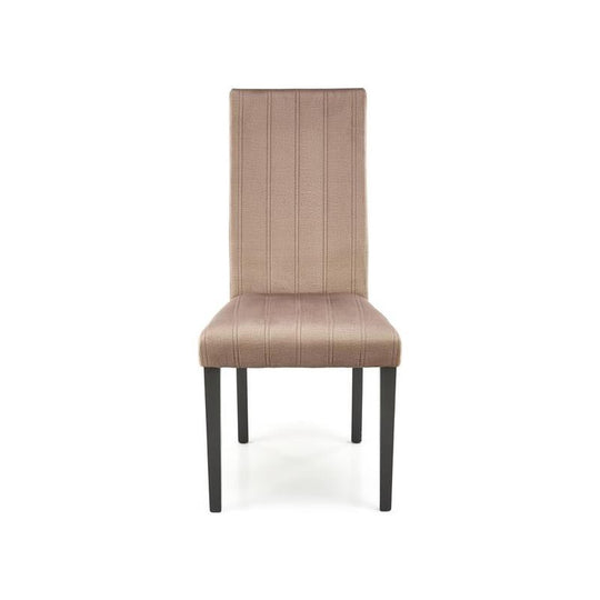 Scaun DIEGO 2, negru/bej, lemn masiv/stofa catifelata, 42x52x97 cm