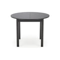Masa extensibila RINGO, negru, PAL furniruit, 102/142x102x76 cm