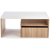 Masuta Pantera, alb/stejar sonoma, PAL, 110x60x50 cm