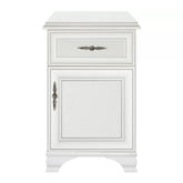 Comoda alba cu picioare IDENTO, PAL/MDF, 54x35x83 cm