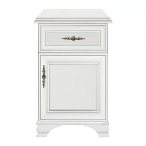 Comoda alba cu picioare IDENTO, PAL/MDF, 54x35x83 cm