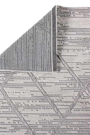 Covor MOTTO, 80x300 cm, forma dreptunghiulara, poliester, gri, 4587