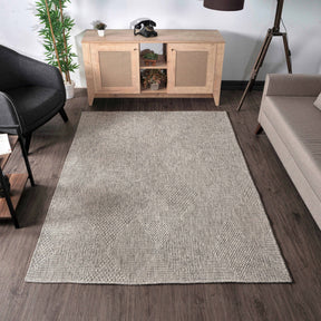 Covor RUSTICANA, 80x150 cm, forma dreptunghiulara, polipropilena, gri, 3104