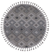 Covor BEVERLY, 80x80 cm, forma rotunda, polipropilena, gri inchis, 2262 Y