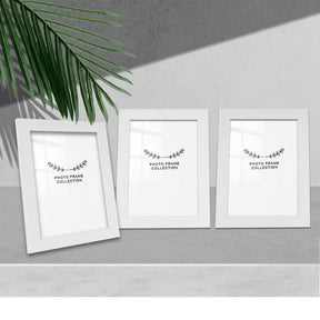 Set 3 rame foto 628DTR1148, alb, plastic, 15x21 cm