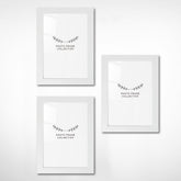 Set 3 rame foto 628DTR1148, alb, plastic, 15x21 cm