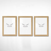 Set 3 rame foto 628DTR1151, stejar, plastic, 15x21 cm