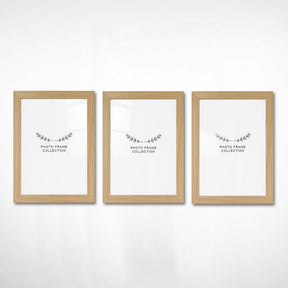 Set 3 rame foto 628DTR1151, stejar, plastic, 15x21 cm