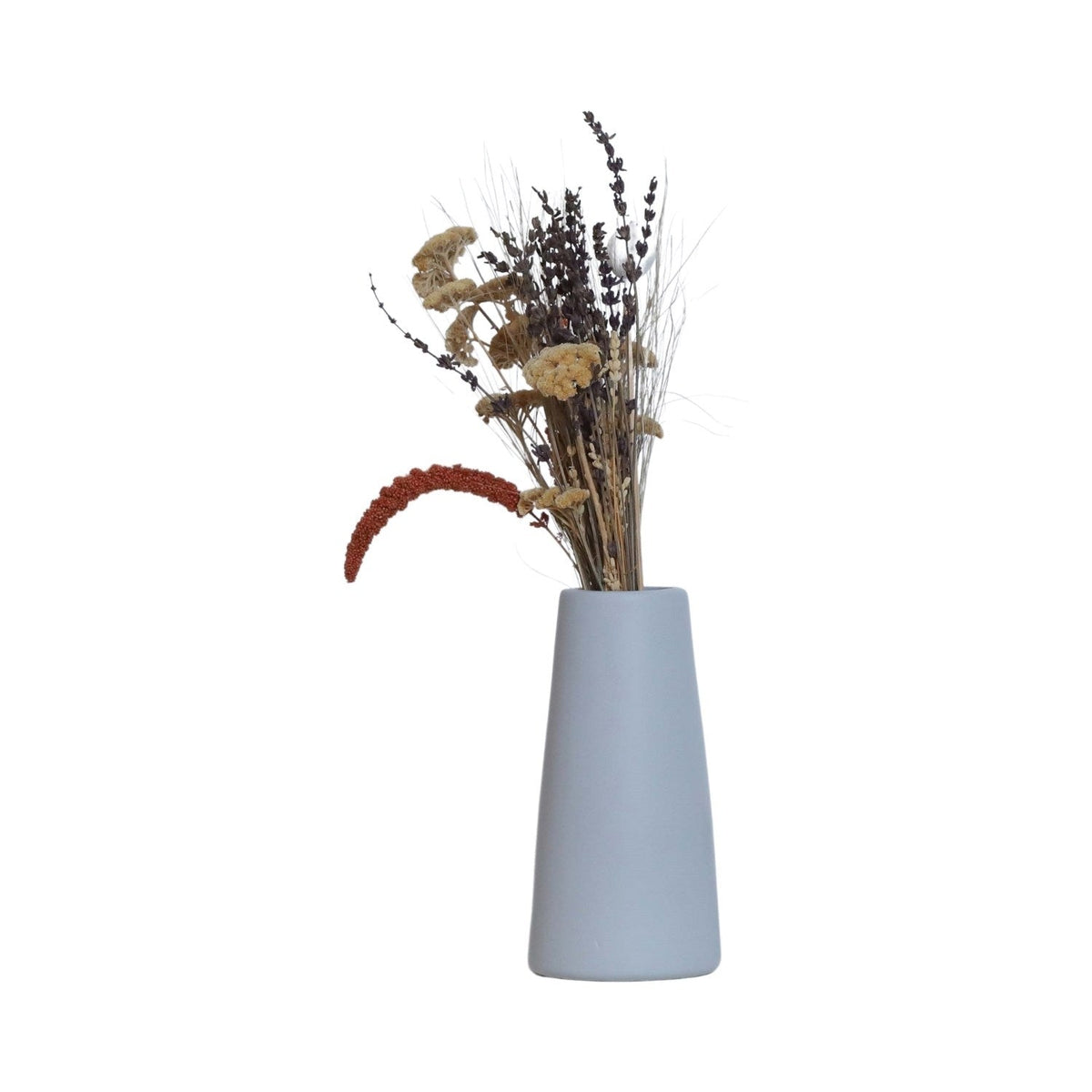 Vaza CONICAL, albastru deschis, ceramica, 10x10x22 cm