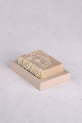 Savoniera SABUNLUK, bej, ceramica, 11x8 cm