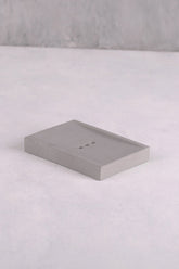 Savoniera SABUNLUK, gri, ceramica, 11x8 cm