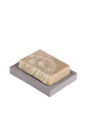 Savoniera SABUNLUK, gri, ceramica, 11x8 cm