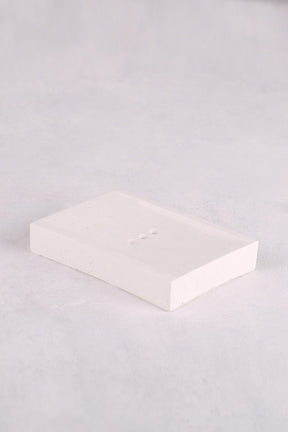 Savonieră SABUNLUK, alb, ceramica, 11x8 cm