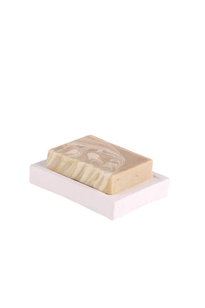 Savonieră SABUNLUK, alb, ceramica, 11x8 cm