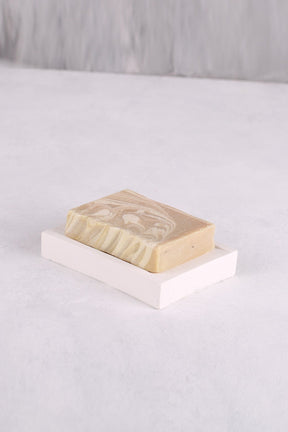 Savonieră SABUNLUK, alb, ceramica, 11x8 cm
