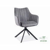 Scaun DETROIT OCN-38669, gri inchis/negru