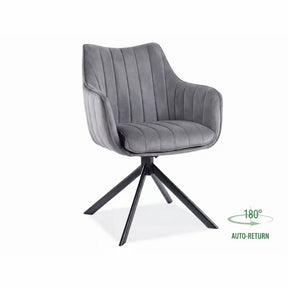 Scaun DETROIT OCN-38669, gri inchis/negru
