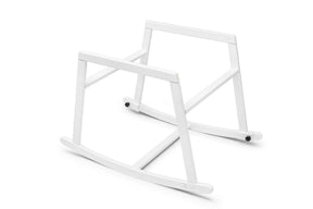 Balansoar bebelusi HIER, negru/alb, lemn de pin/poliester, 90x58x70 cm