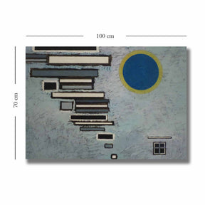 Tablou 677VSL1150, multicolor, panza, 100x70 cm