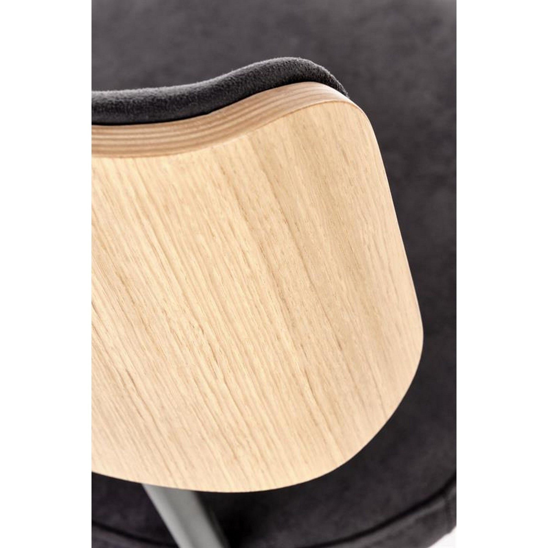 Scaun SMART KR, stejar/gri antracit, otel, 50x53x82 cm